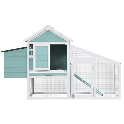 Pet Chicken Coop Rabbit Hutch 150cm x 60cm x 93cm Large Chicken Coop House Run Cage Woodeni.
