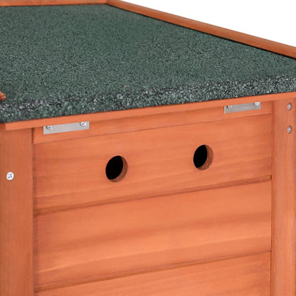 i.Pet Outdoor Cat House Rabbit Hutch Wooden Shelter Indoor Cat House Outdoor Condo Small Enclosure