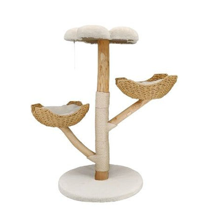Cat Tree Tower Condo Scratcher Bed Sisal Plush Toy Ball