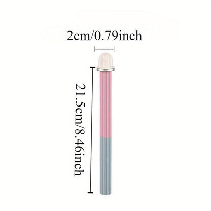Non-Slip Silicone Parrot Perch Stand Stick Grinding Claw Bird Cage Accessories - White Blue